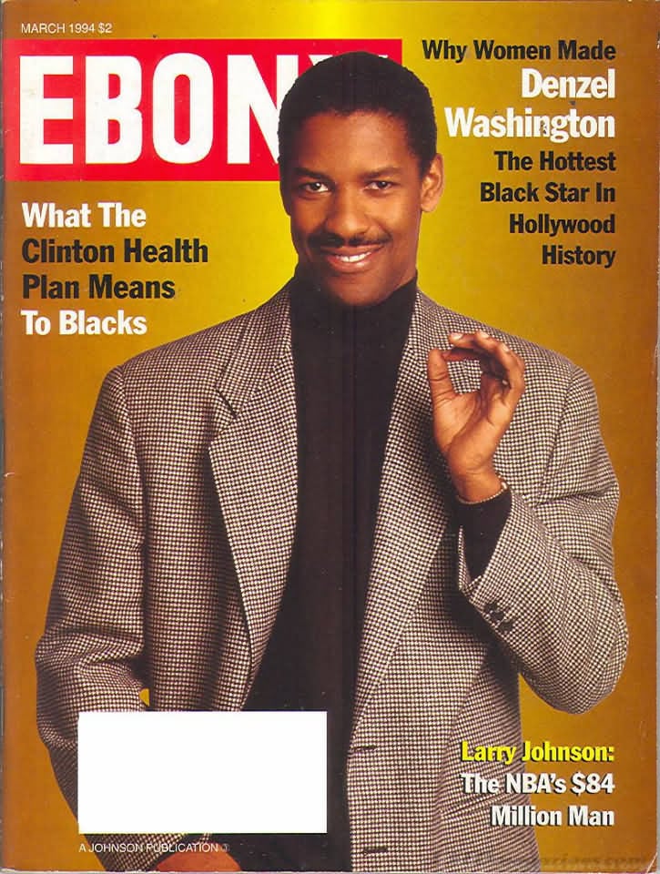 Ebony March 1994 magazine back issue Ebony magizine back copy 