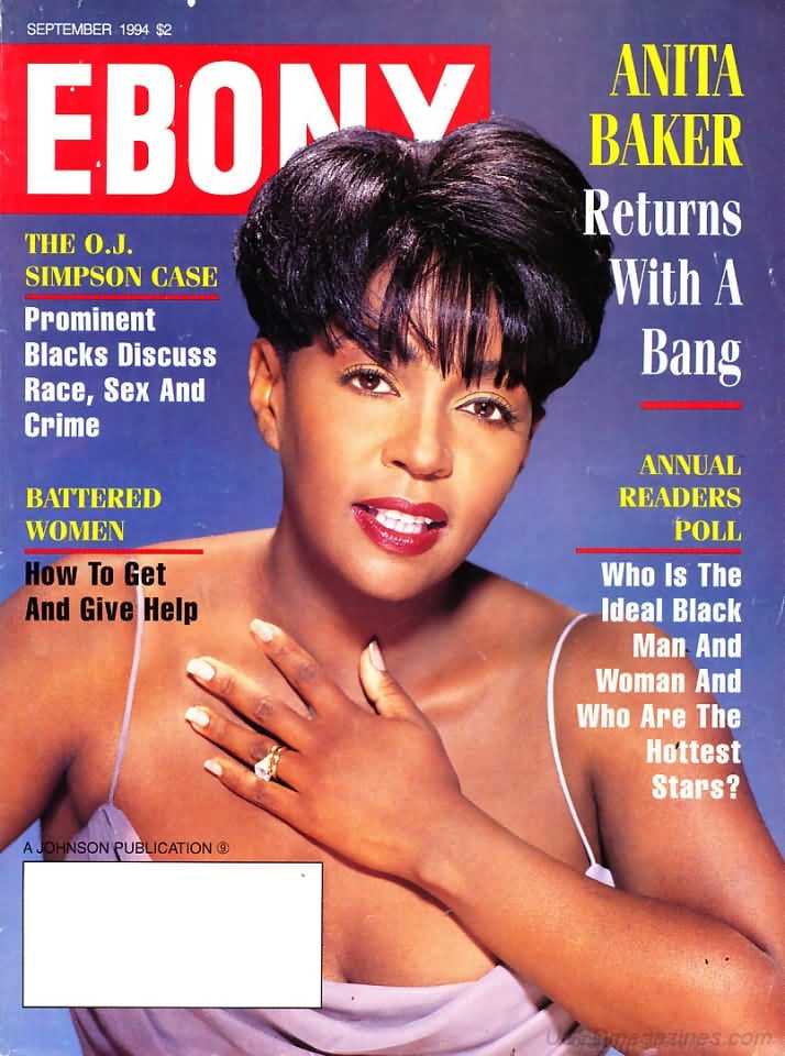 Ebony September 1994 magazine back issue Ebony magizine back copy 