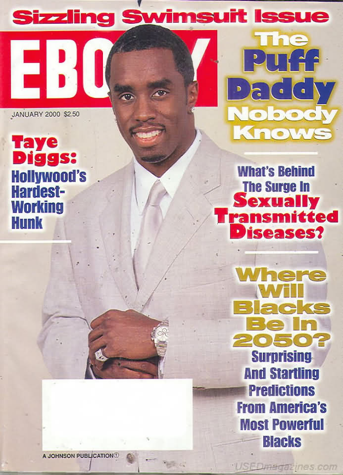 Ebony January 2000 magazine back issue Ebony magizine back copy 