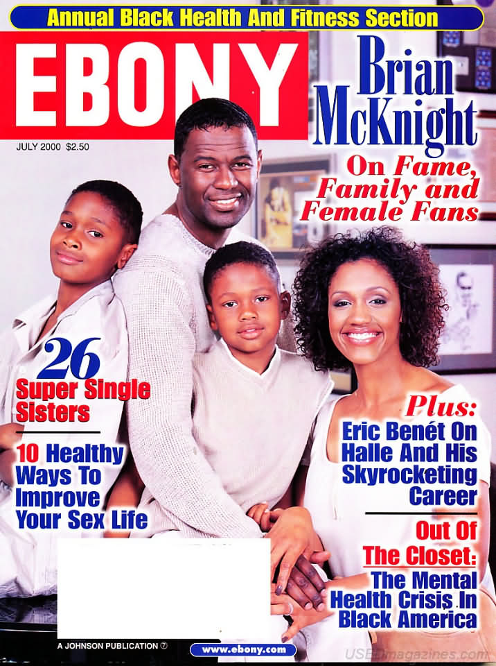 Ebony July 2000 magazine back issue Ebony magizine back copy 