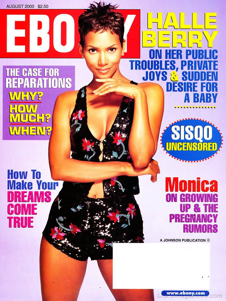 Ebony August 2000 magazine back issue Ebony magizine back copy 