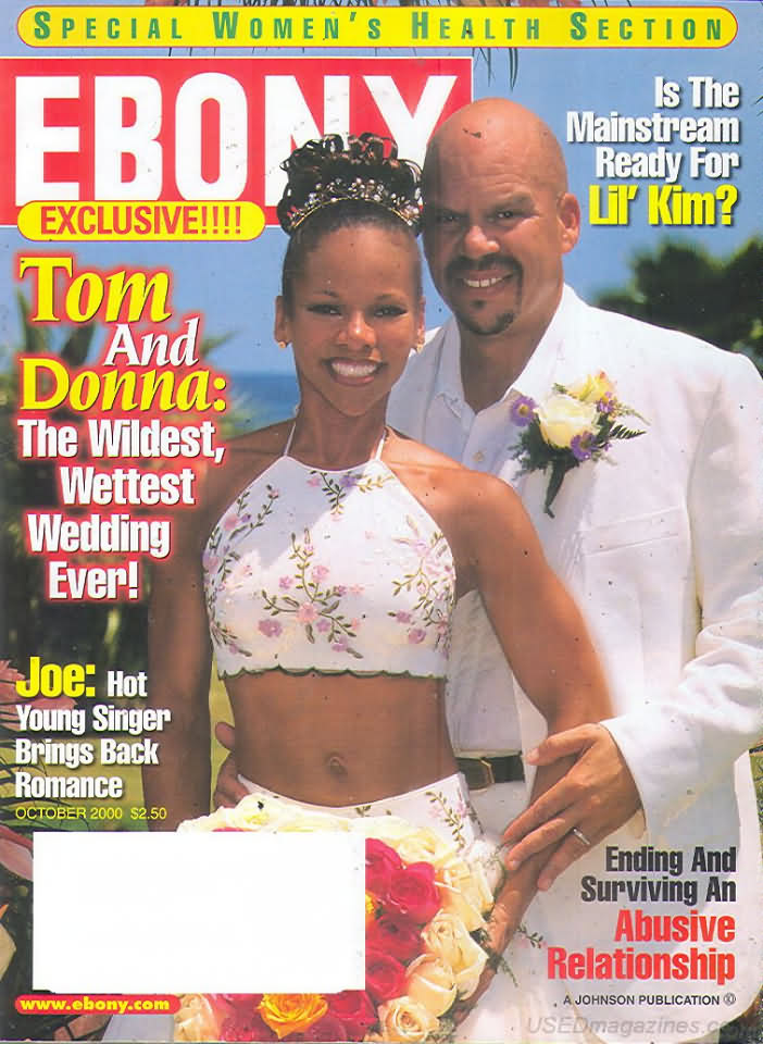 Ebony October 2000 magazine back issue Ebony magizine back copy 