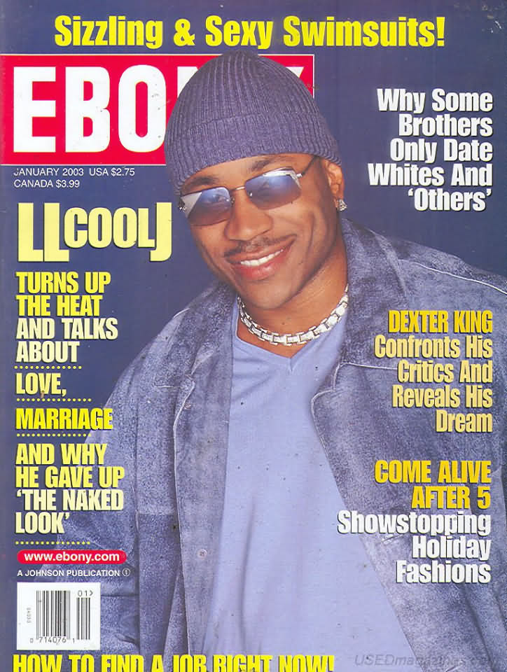 Ebony January 2003 magazine back issue Ebony magizine back copy 