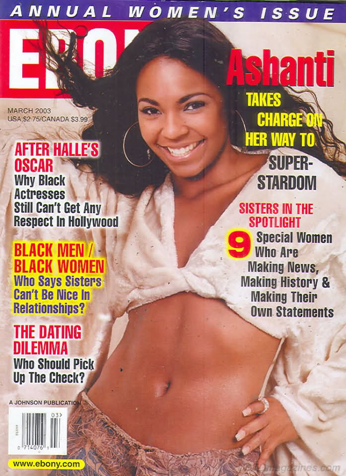 Ebony March 2003 magazine back issue Ebony magizine back copy 