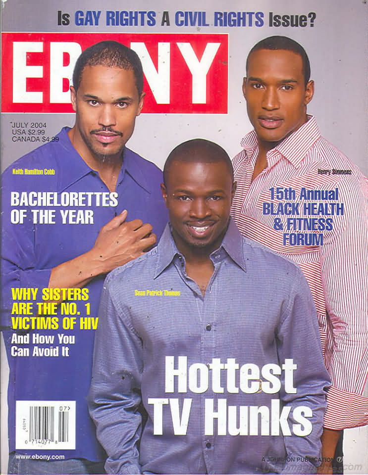 Ebony July 2004 magazine back issue Ebony magizine back copy 