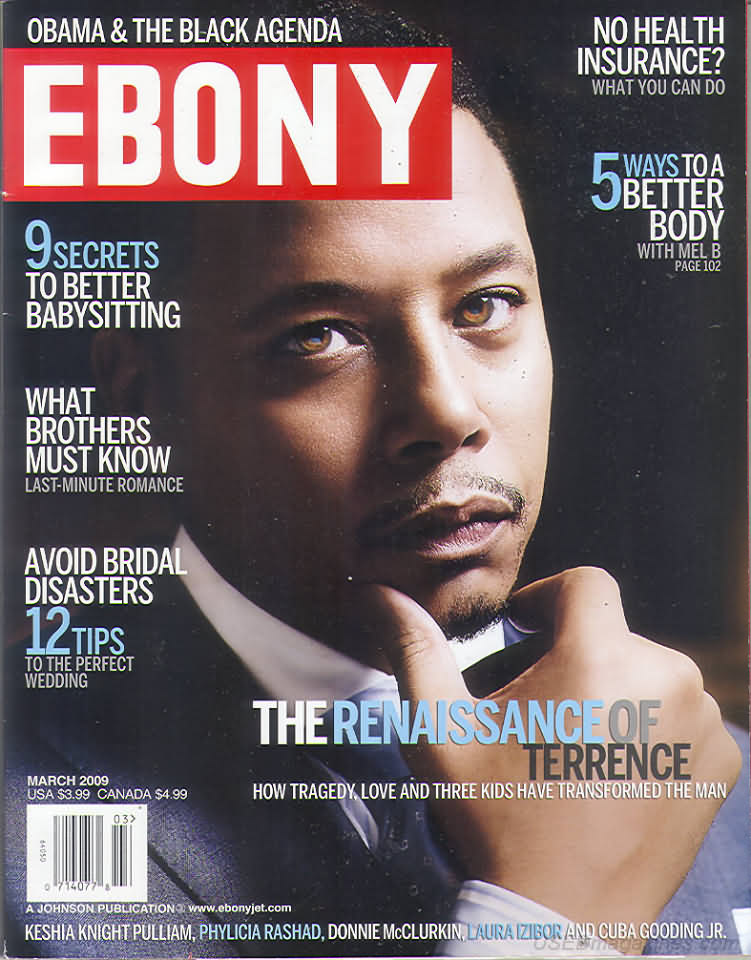 Ebony March 2009 magazine back issue Ebony magizine back copy 