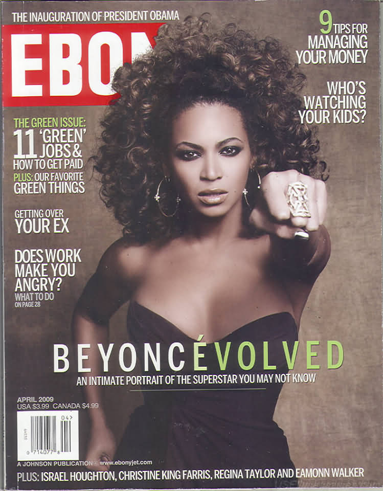 Ebony April 2009 magazine back issue Ebony magizine back copy 