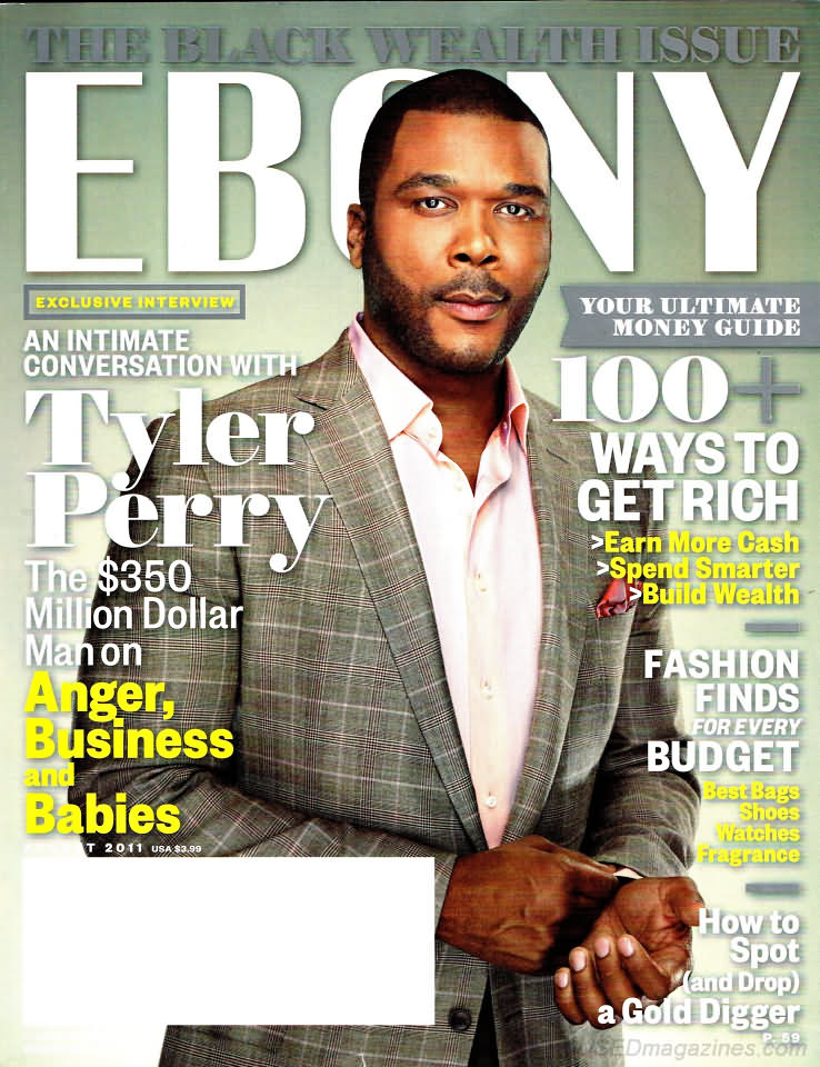 Ebony August 2011 magazine back issue Ebony magizine back copy 