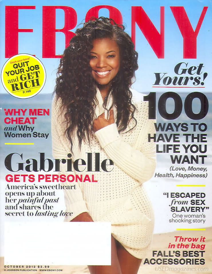 Ebony October 2012 magazine back issue Ebony magizine back copy 