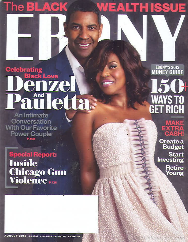 Ebony August 2013 magazine back issue Ebony magizine back copy 