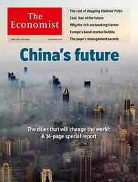 Vladimir Putin magazine cover appearance Economist April 19, 2014