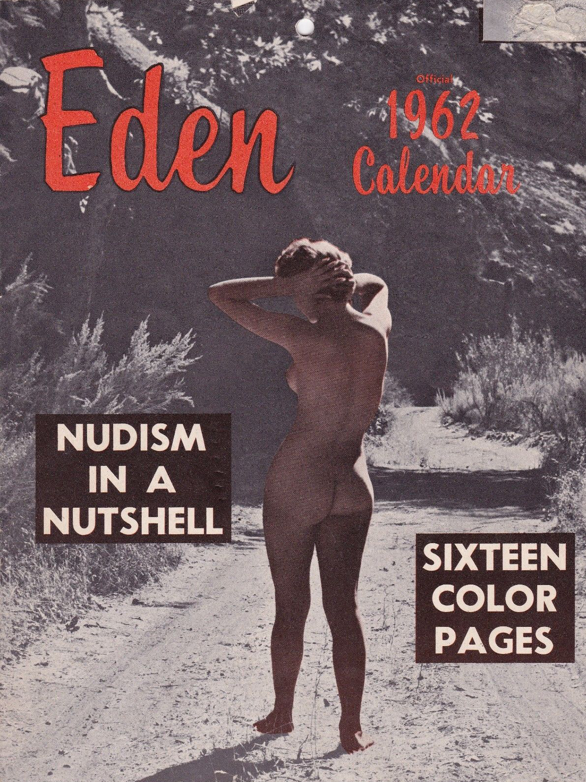 Eden Calendar January 1962 magazine back issue Eden Calendar magizine back copy 