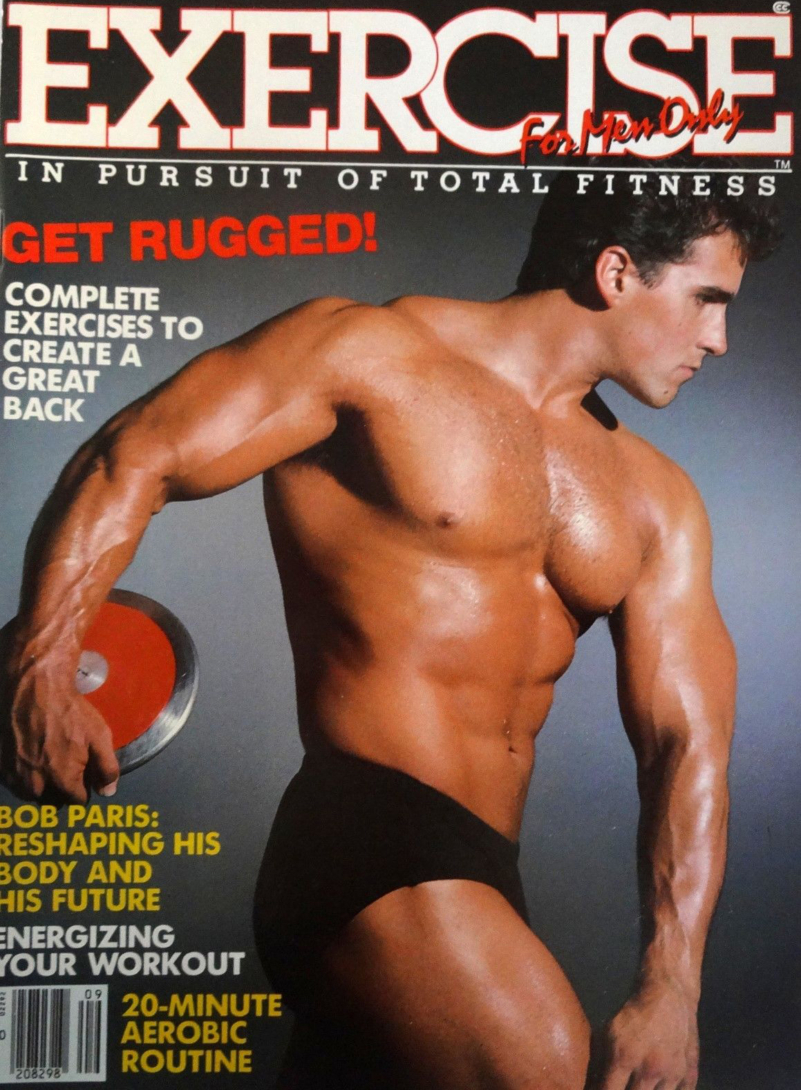 Exercise for Men Only September 1986 magazine back issue Exercise for Men Only magizine back copy 