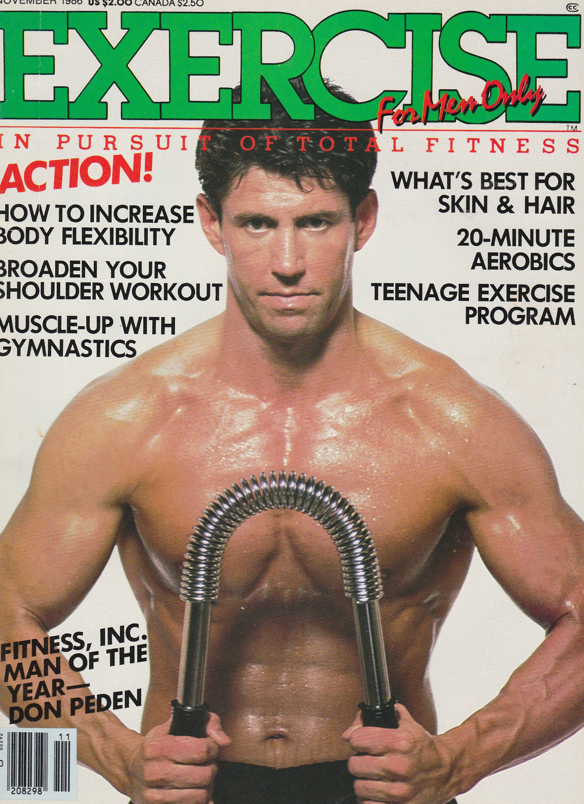 Exercise for Men Only November 1986 magazine back issue Exercise for Men Only magizine back copy 