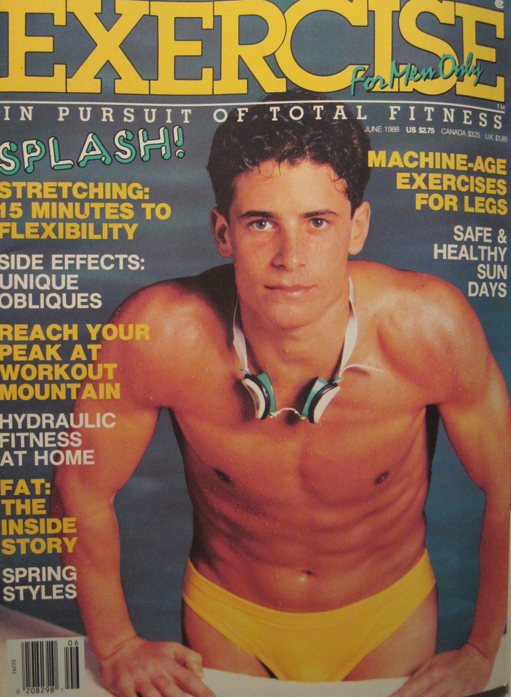 Exercise for Men Only June 1988 magazine back issue Exercise for Men Only magizine back copy 