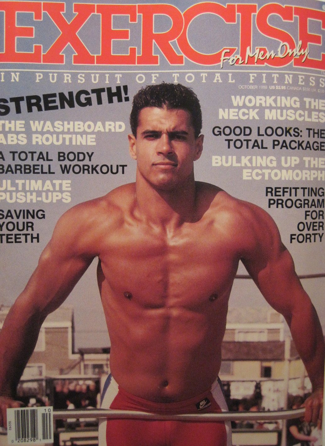 Exercise for Men Only October 1988 magazine back issue Exercise for Men Only magizine back copy 