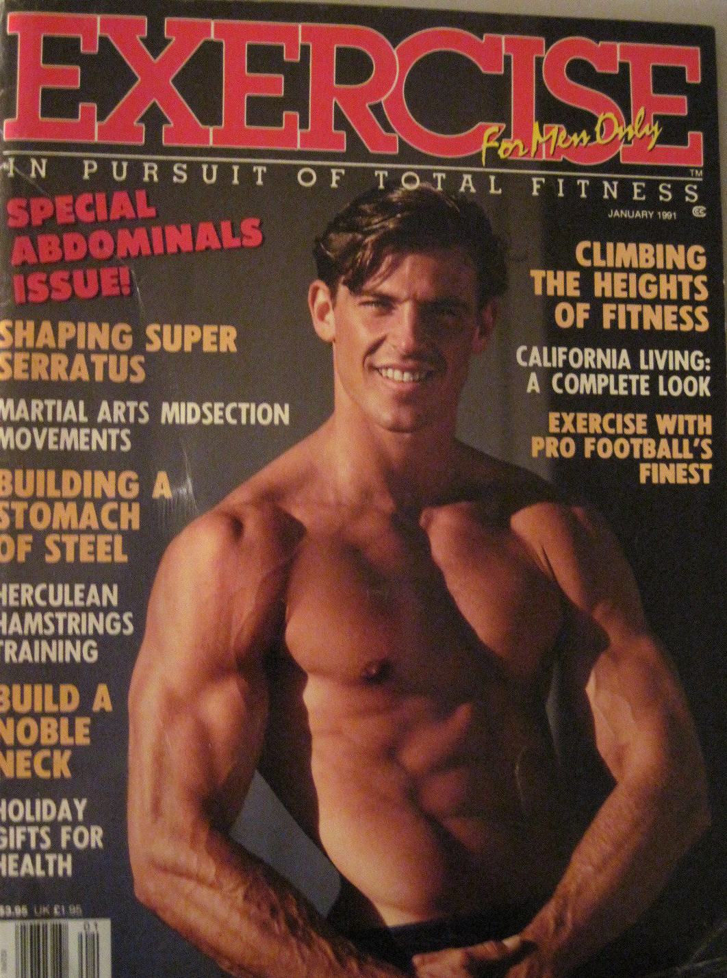 Exercise for Men Only January 1991 magazine back issue Exercise for Men Only magizine back copy 