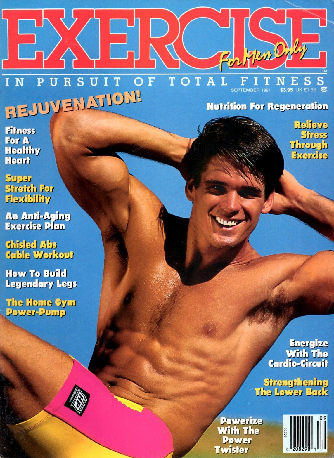 Exercise for Men Only September 1991 magazine back issue Exercise for Men Only magizine back copy 