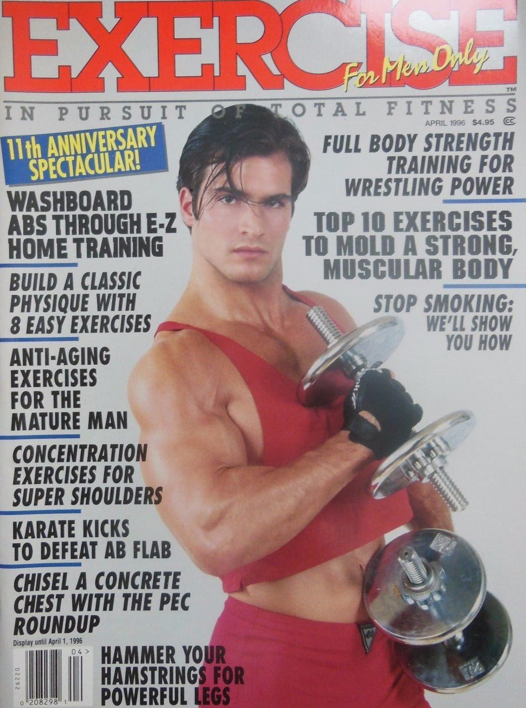 Exercise for Men Only April 1996 magazine back issue Exercise for Men Only magizine back copy 