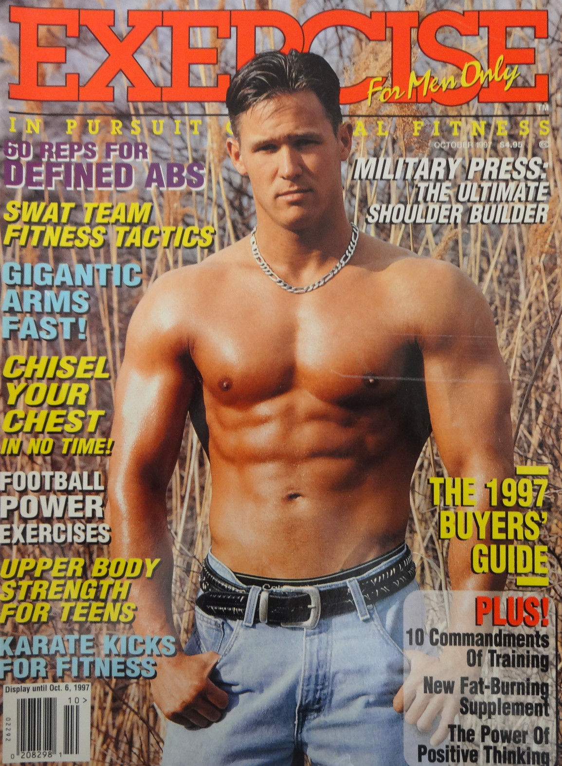 Exercise for Men Only October 1997 magazine back issue Exercise for Men Only magizine back copy 