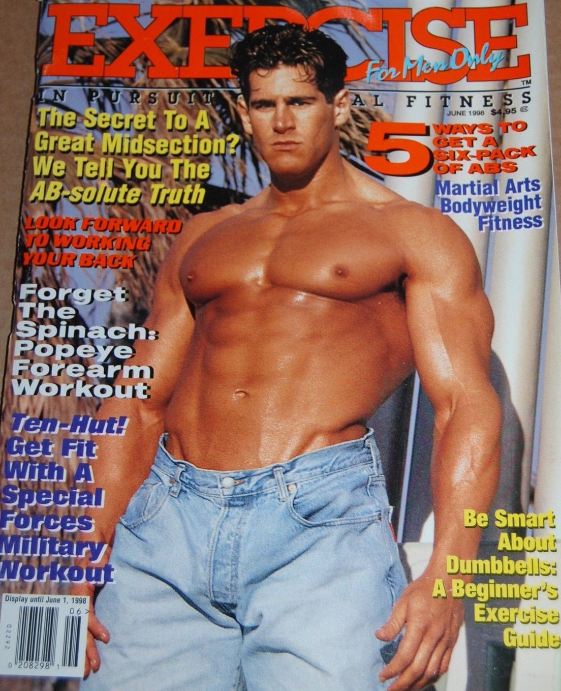 Exercise for Men Only June 1998 magazine back issue Exercise for Men Only magizine back copy 