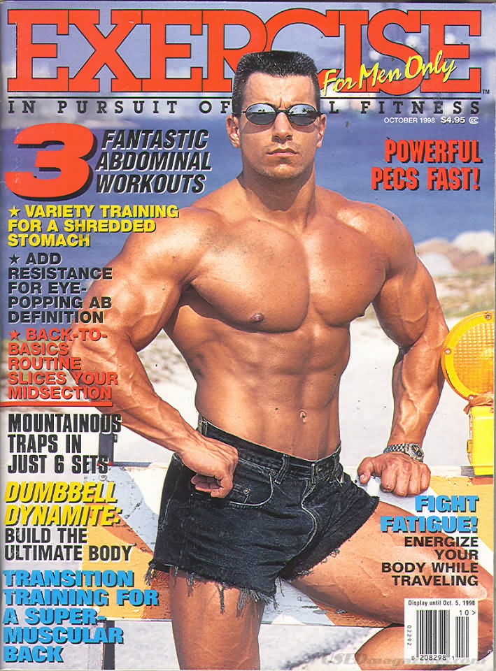 Exercise for Men Only October 1998 magazine back issue Exercise for Men Only magizine back copy 