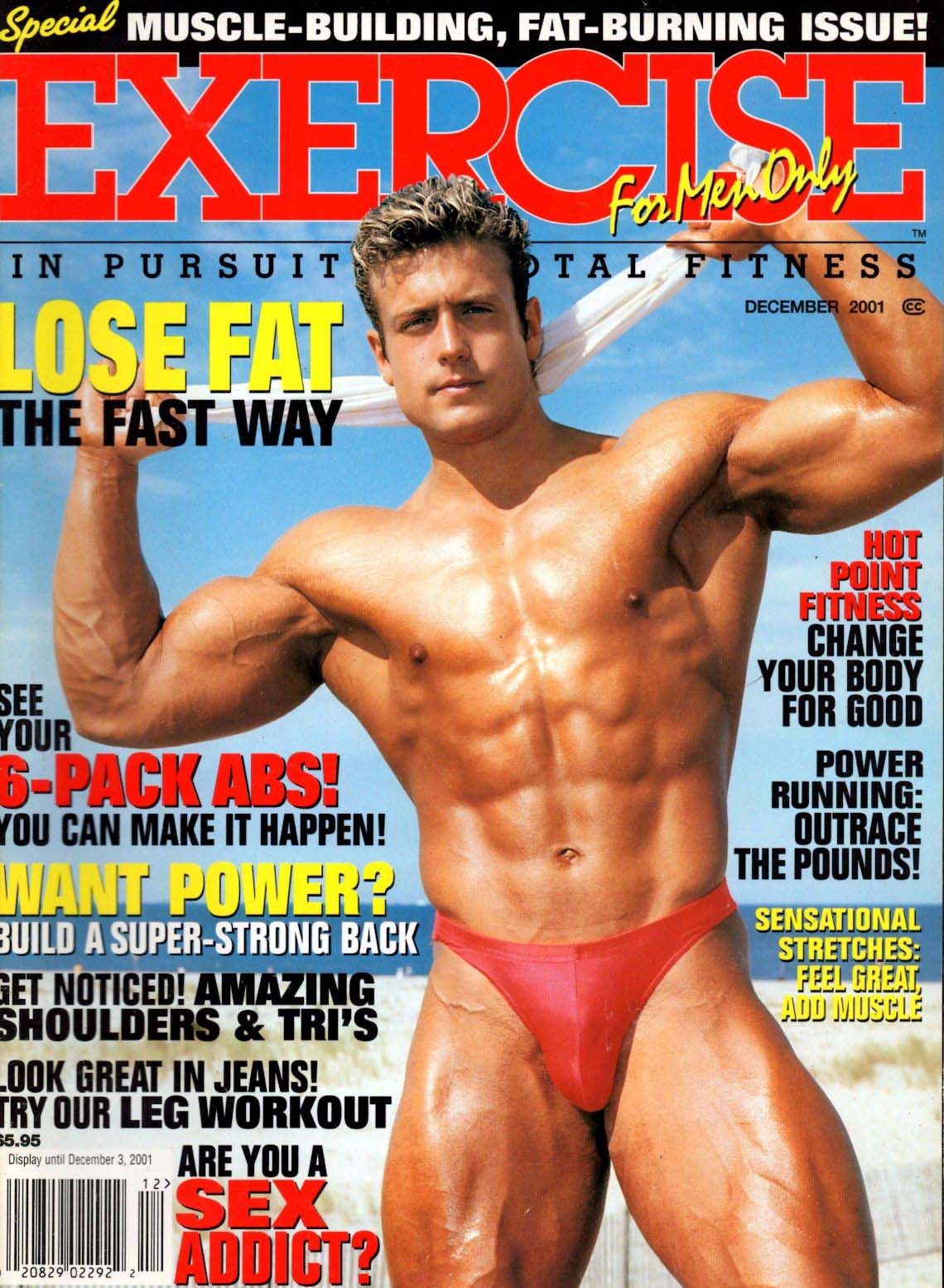 Exercise for Men Only December 2001 magazine back issue Exercise for Men Only magizine back copy 