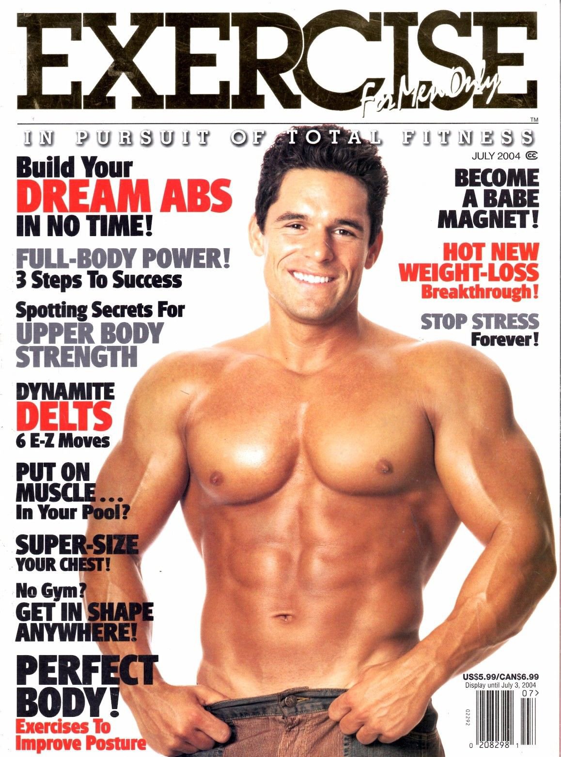 Exercise for Men Only July 2004 magazine back issue Exercise for Men Only magizine back copy 