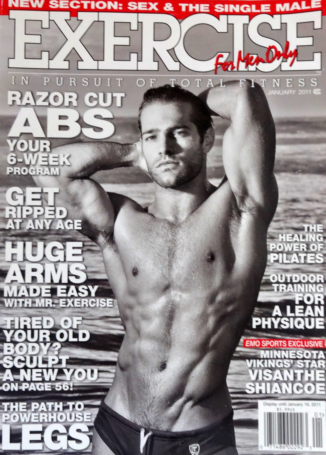 Exercise for Men Only January 2011 magazine back issue Exercise for Men Only magizine back copy 