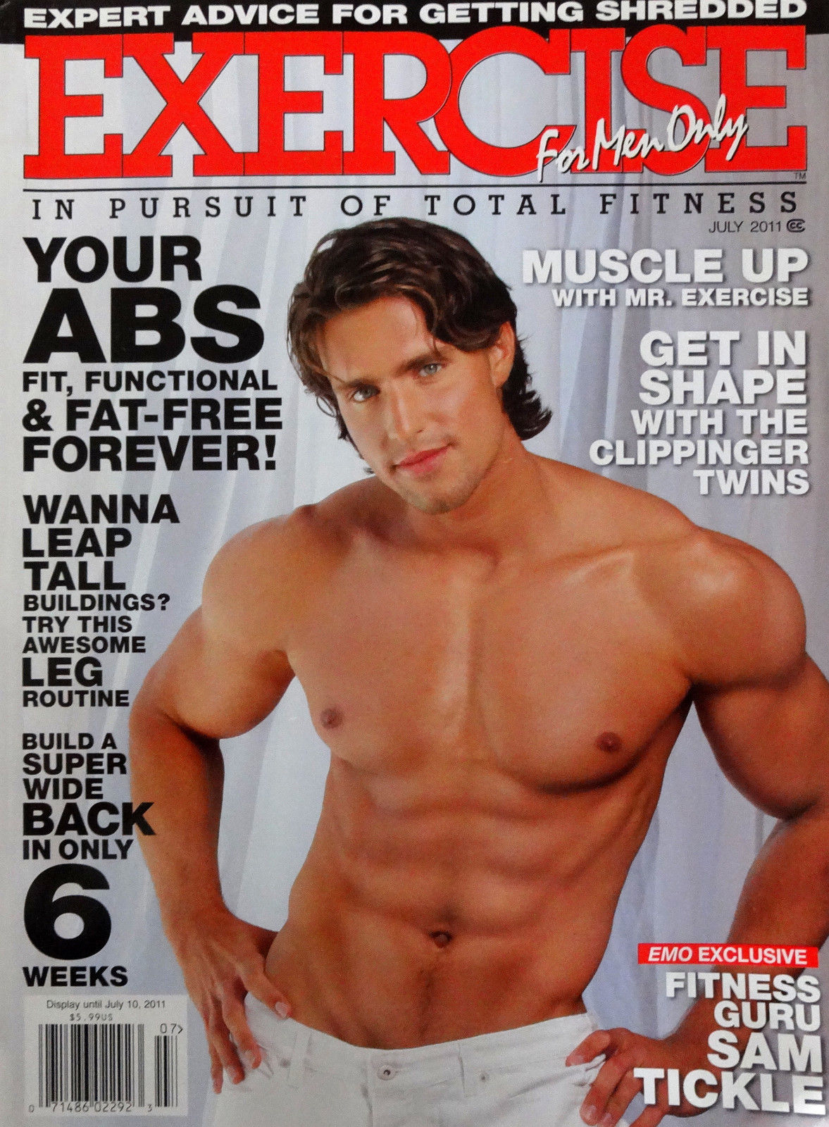 Exercise for Men Only July 2011 magazine back issue Exercise for Men Only magizine back copy 