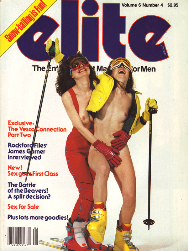 Elite April 1980 magazine back issue Elite magizine back copy elite 1980s porn magazine back issues canadian entertainment mag for men sex slaves hot erotic skier