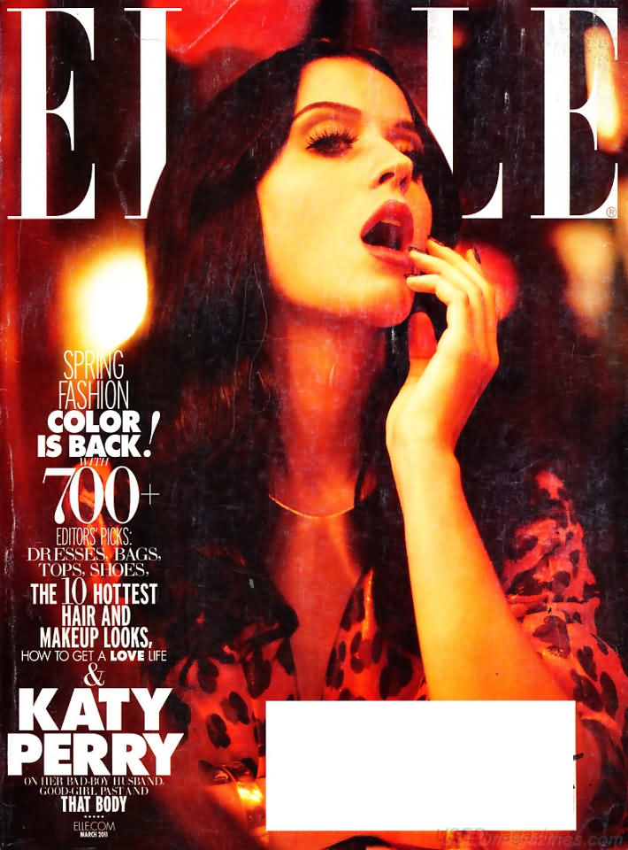 Elle March 2011 magazine back issue Elle magizine back copy 