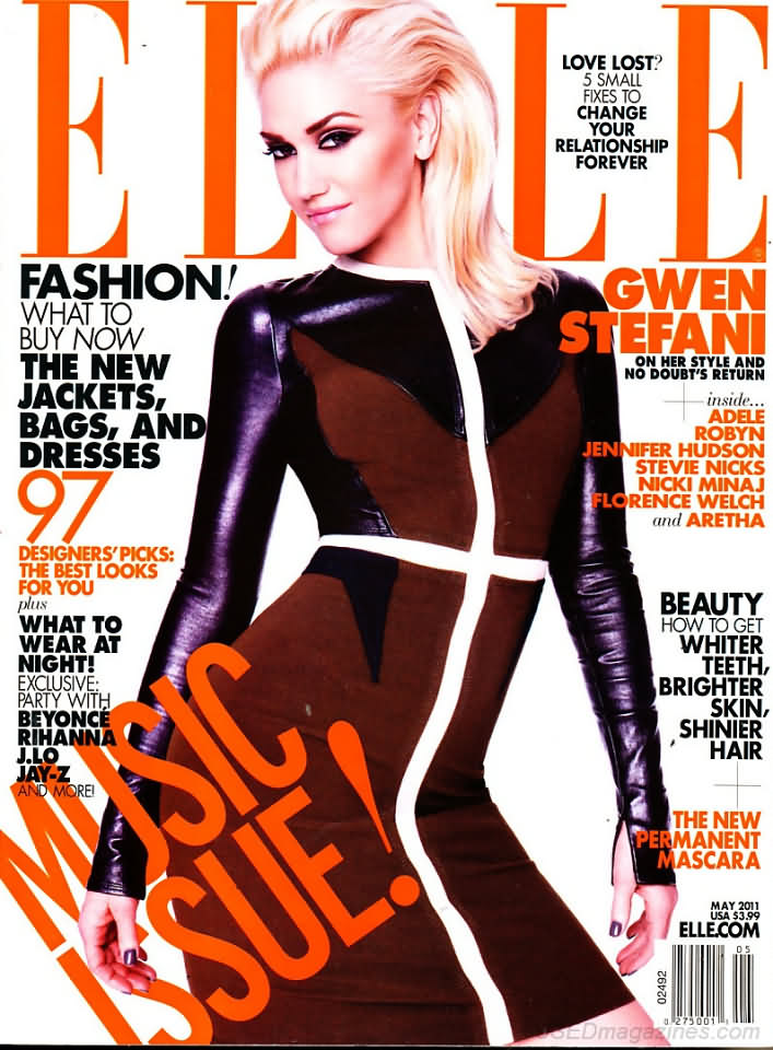Elle May 2011 magazine back issue Elle magizine back copy 