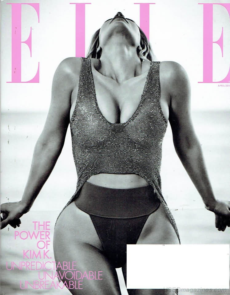Elle April 2018 magazine back issue Elle magizine back copy 