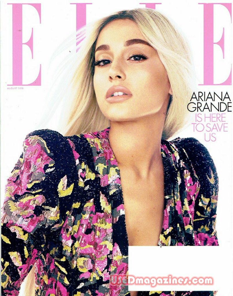 Elle August 2018 magazine back issue Elle magizine back copy 