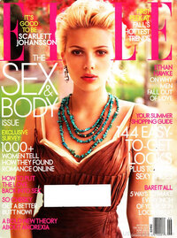 Scarlett Johansson magazine cover appearance Elle June 2004