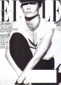 Jennifer Lopez magazine cover appearance Elle February 2010