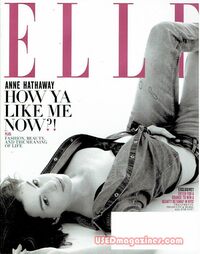 Anne Hathaway magazine cover appearance Elle April 2017