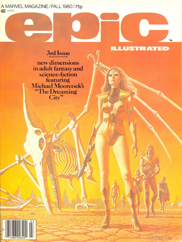 Epic Fall 1980 magazine back issue Epic Illustrated magizine back copy 