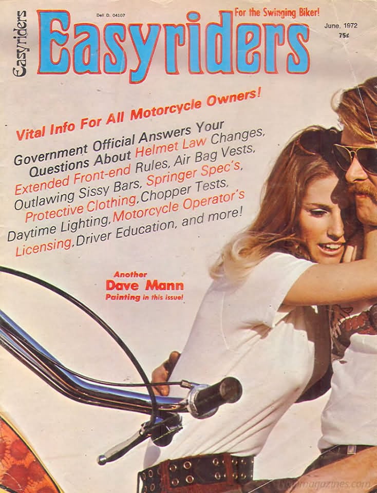 Easyriders June 1972 magazine back issue Easyriders magizine back copy Easyriders June 1972 Adult Motorcycle Magazine Back Issue Published by Paisano Publications Since 1970. Vital Info For All Motorcycle Owners!.