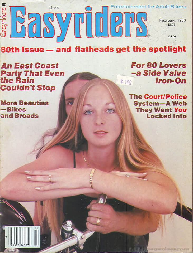 Easyriders February 1980 magazine back issue Easyriders magizine back copy Easyriders February 1980 Adult Motorcycle Magazine Back Issue Published by Paisano Publications Since 1970. An East Coast Party That Even The Rain Couldn't Stop.