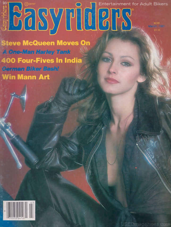 Easyriders March 1981 magazine back issue Easyriders magizine back copy Easyriders March 1981 Adult Motorcycle Magazine Back Issue Published by Paisano Publications Since 1970. Steve McQueen Moves On A One-Man Harley Tank.