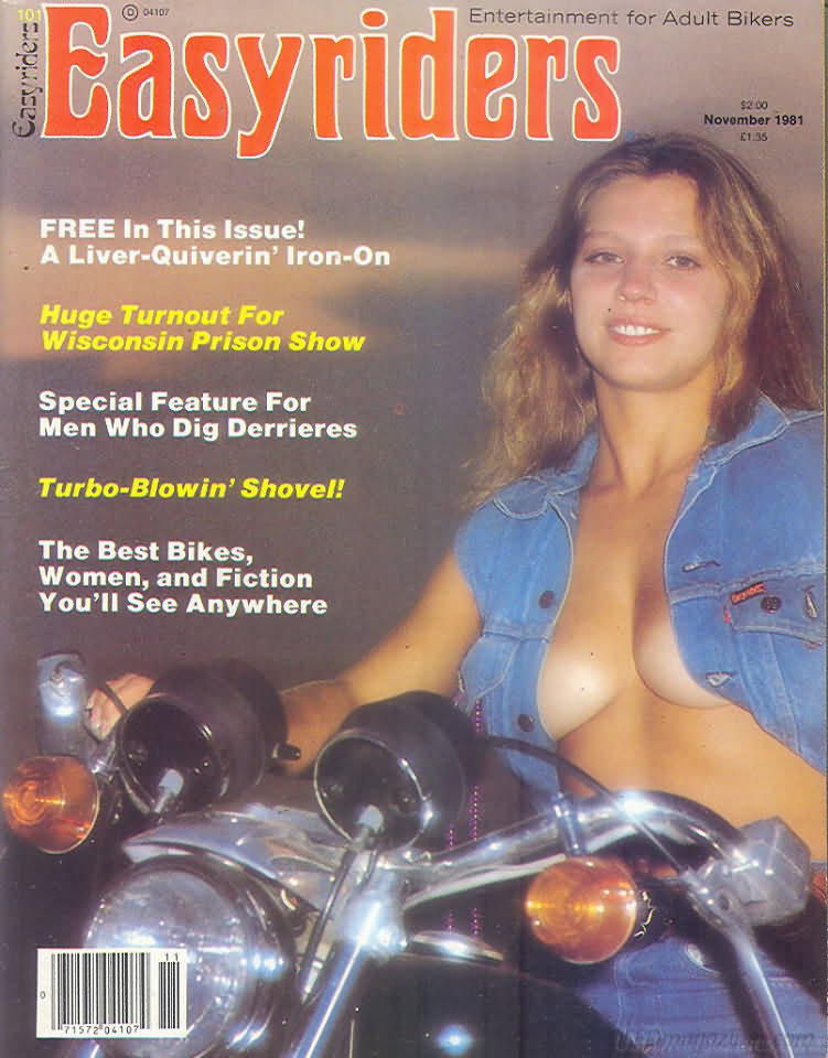 Easyriders November 1981 magazine back issue Easyriders magizine back copy Easyriders November 1981 Adult Motorcycle Magazine Back Issue Published by Paisano Publications Since 1970. Free In This Issue! A Liver-Quiverin Iron-On.