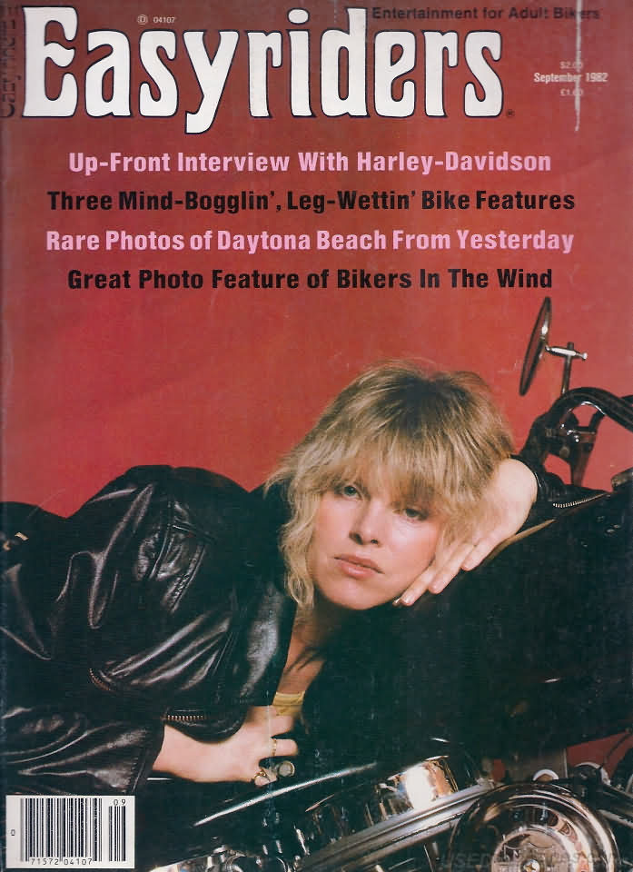 Easyriders September 1982 magazine back issue Easyriders magizine back copy Easyriders September 1982 Adult Motorcycle Magazine Back Issue Published by Paisano Publications Since 1970. Up-Front Interview With Harley-Davidson .