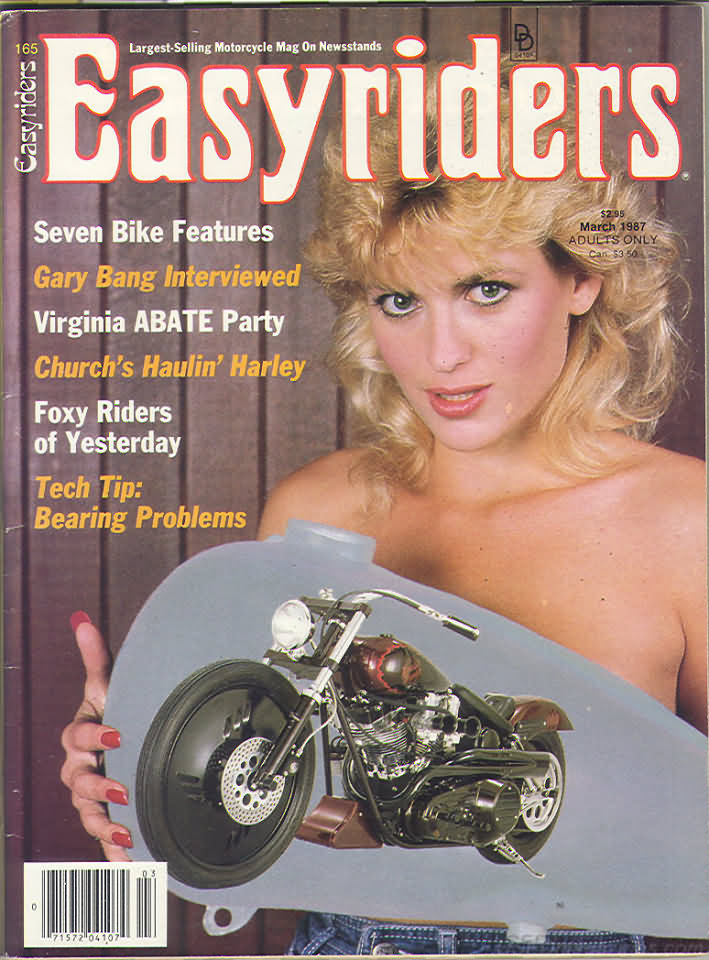 Easyriders March 1987 magazine back issue Easyriders magizine back copy Easyriders March 1987 Adult Motorcycle Magazine Back Issue Published by Paisano Publications Since 1970. Seven Bike Features .