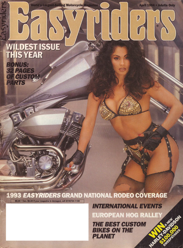 Easy Riders # 250, April 1994 magazine back issue Easyriders magizine back copy Easy Riders Magazine Back Issue Number 250, April 1994 Magizine Back Copy. Covergirl & Centerfold Rebecca Photographed by Silvermoon. Easy Riders National Rodeo