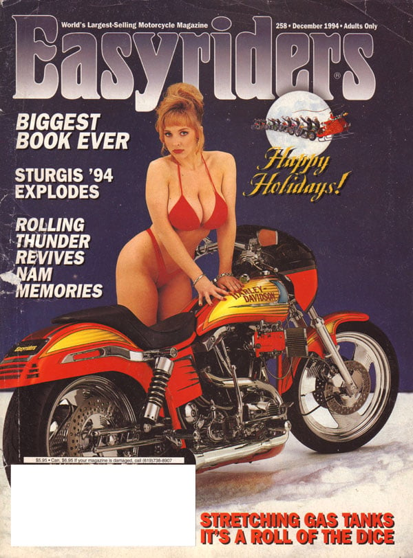 Easy Riders # 258 - December 1994 magazine back issue Easyriders magizine back copy easyriders biggest book ever happy holidays rolling thunder revives nam memories strettching gastanb