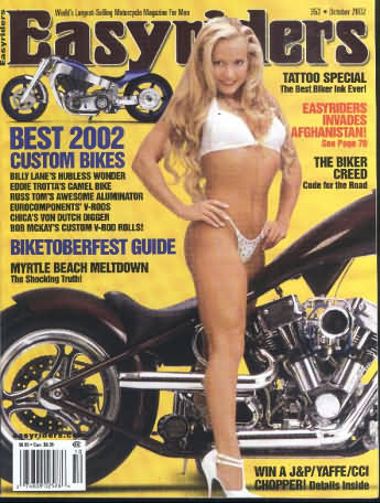 Easyriders October 2002 magazine back issue Easyriders magizine back copy Easyriders October 2002 Adult Motorcycle Magazine Back Issue Published by Paisano Publications Since 1970. Tattoo Special The Best Biker Ink Ever!.