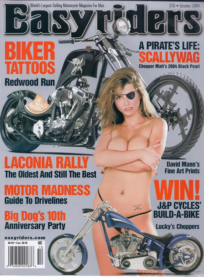 Easyriders October 2004 magazine back issue Easyriders magizine back copy Easyriders October 2004 Adult Motorcycle Magazine Back Issue Published by Paisano Publications Since 1970. A Pirate's Life: Scallywag Chopper Matt's 2004 Black Pearl.