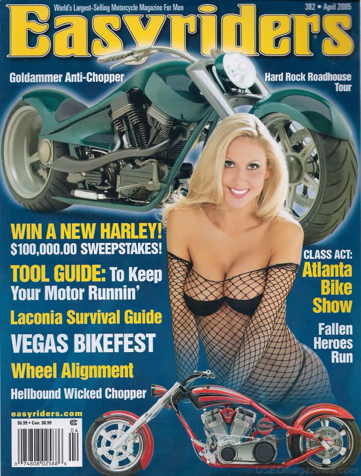 Easyriders April 2005 magazine back issue Easyriders magizine back copy Easyriders April 2005 Adult Motorcycle Magazine Back Issue Published by Paisano Publications Since 1970. Win A New Harley! $100,000.00 Sweepstakes!.